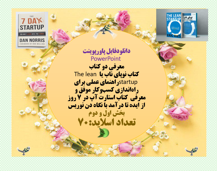 معرفی دو کتاب  کتاب نوپای ناب یا The lean startup راهنمای عملی برای راه اندازی کسب وکار موفق و معرفی